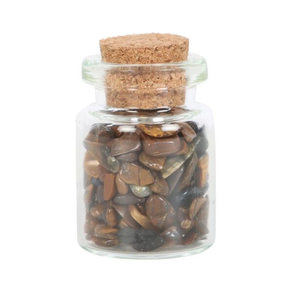 Jar of Confidence Tiger's Eye Crystal in a Matchbox - Image 3