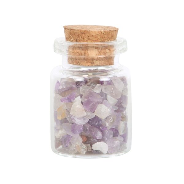 Jar of Calm Amethyst Crystal in a Matchbox - Image 3