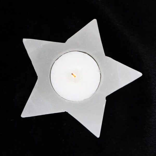 Selenite Star Tealight Holder - Image 2