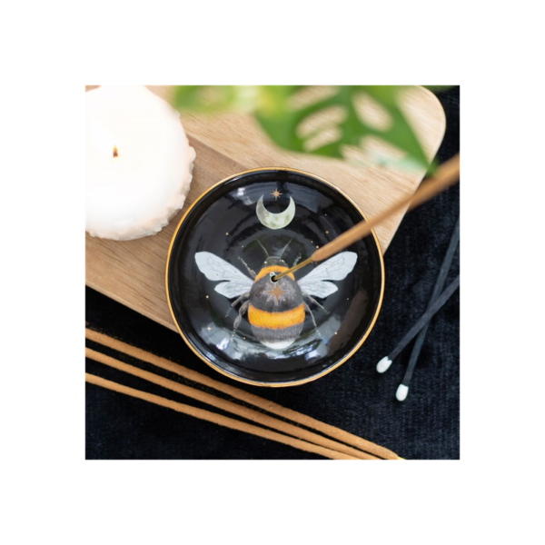 Forest Bee Ceramic Incense Plate - Image 2