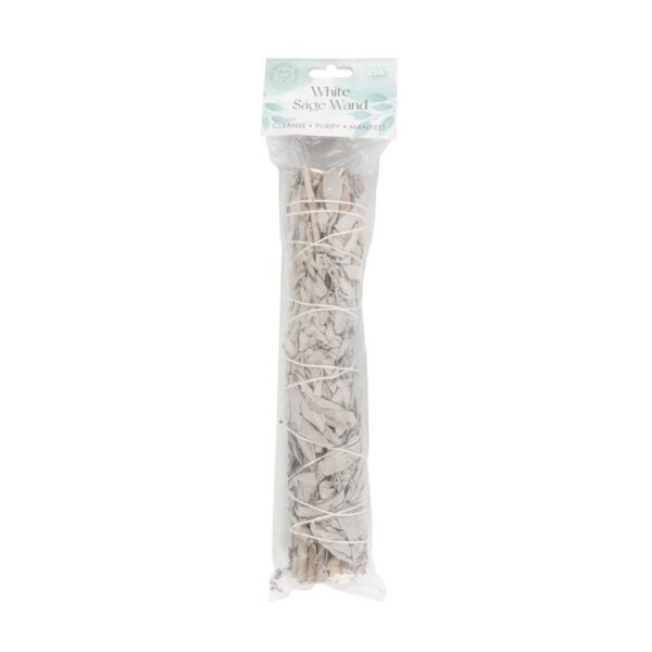22.5cm Large White Sage Smudge Stick Wand - Image 2