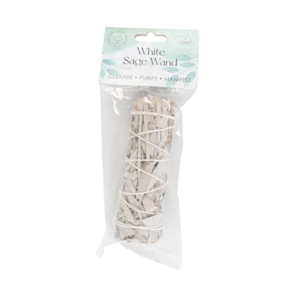 10cm Small White Sage Smudge Stick Wand - Image 2