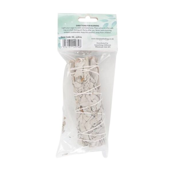 10cm Small White Sage Smudge Stick Wand - Image 3