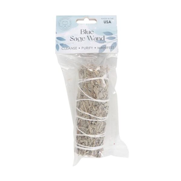 10cm Small Blue Sage Smudge Stick Wand - Image 2