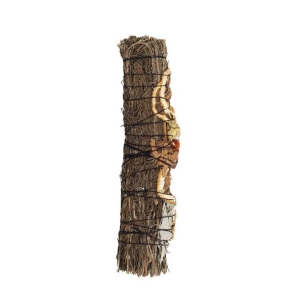 9in Ritual Wand Smudge Stick with Rosemary, Palo Santo and Red Jasper - Image 2