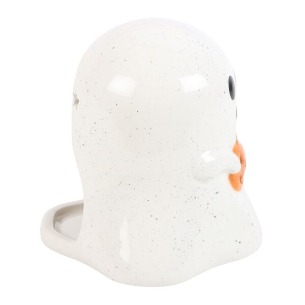 Ghost Shaped Tealight Candle Holder with Pumpkin - Image 2