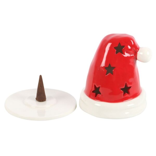Santa Hat Incense Cone Burner and Tealight Holder - Image 2