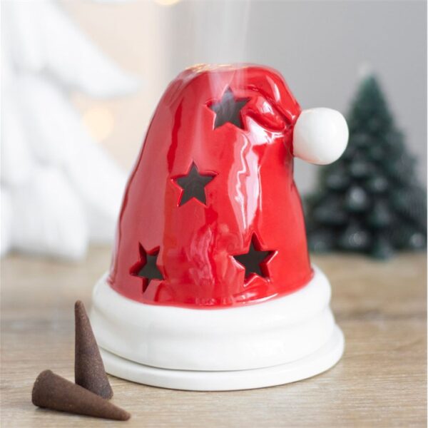 Santa Hat Incense Cone Burner and Tealight Holder - Image 6