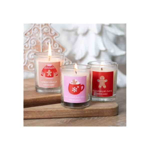 Sugarplum Fun Christmas Votive Candle Trio - Image 2