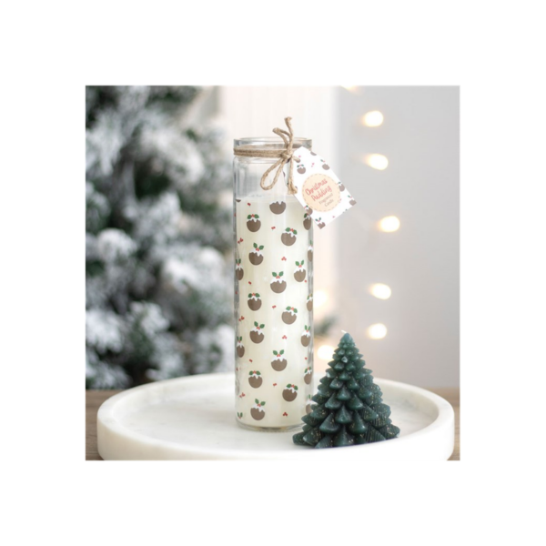 Christmas Pudding Tube Candle - Image 2