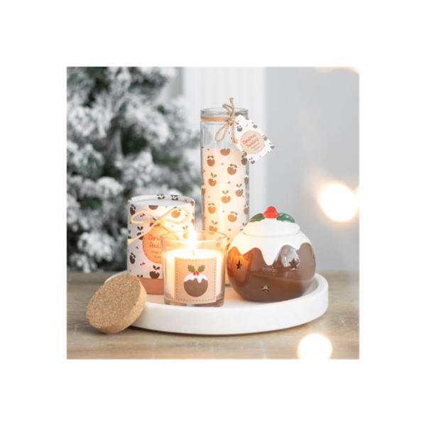 Christmas Pudding Tube Candle - Image 3
