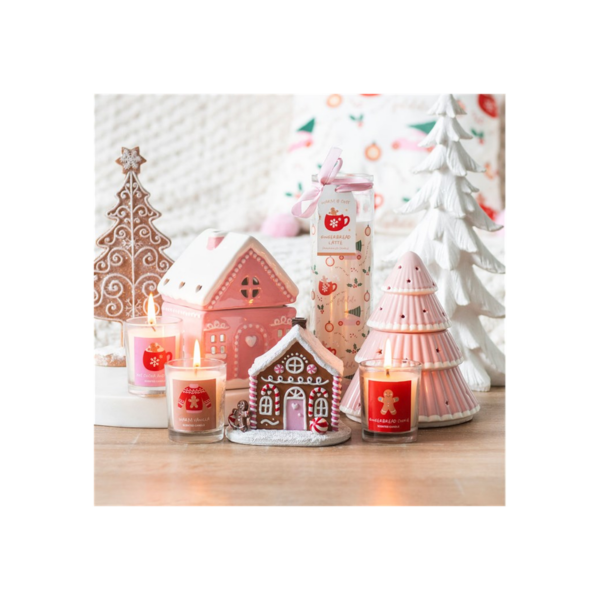 Pink Gingerbread House Incense Cone Burner - Image 2