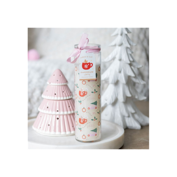 Sugarplum Fun Christmas Print Tube Candle - Image 2