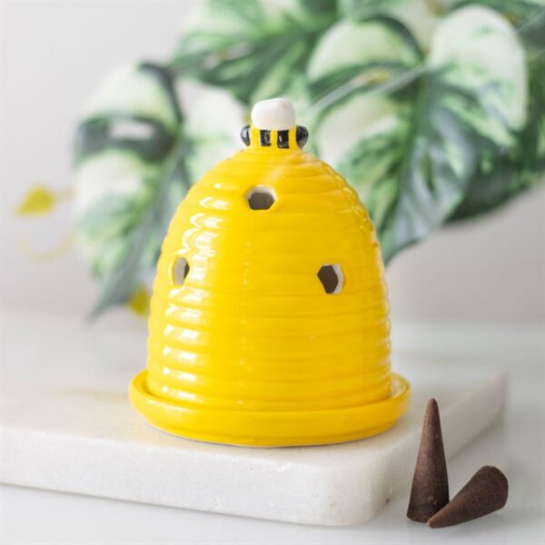 Yellow Beehive Incense Cone Holder - Image 5