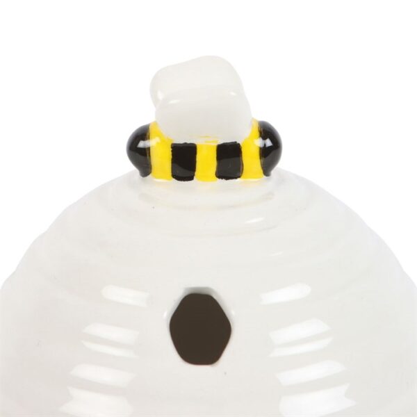 White Beehive Incense Cone Holder - Image 3
