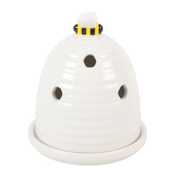 White Beehive Incense Cone Holder - Image 4
