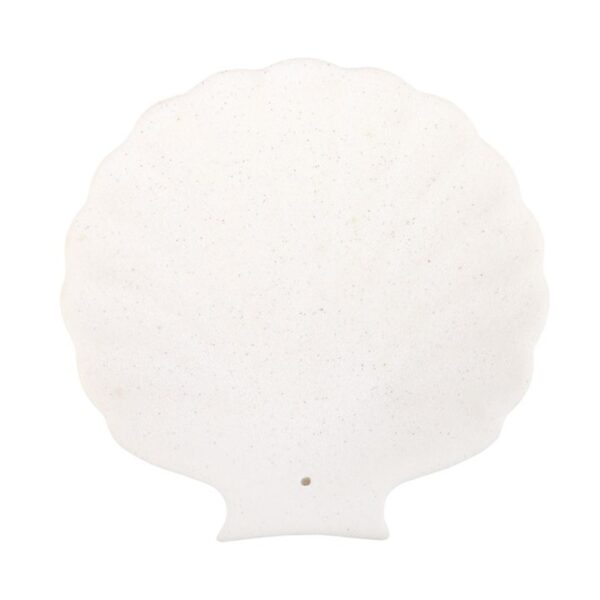 Off White Scallop Shell Incense Stick Holder - Image 2