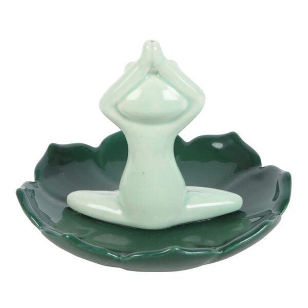 Yoga Frog Incense Stick Holder - Image 3