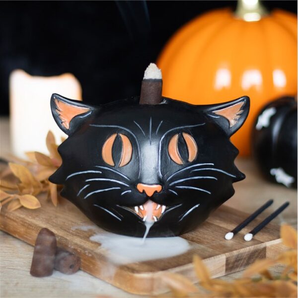 Black Cat Backflow Incense Burner - Image 5