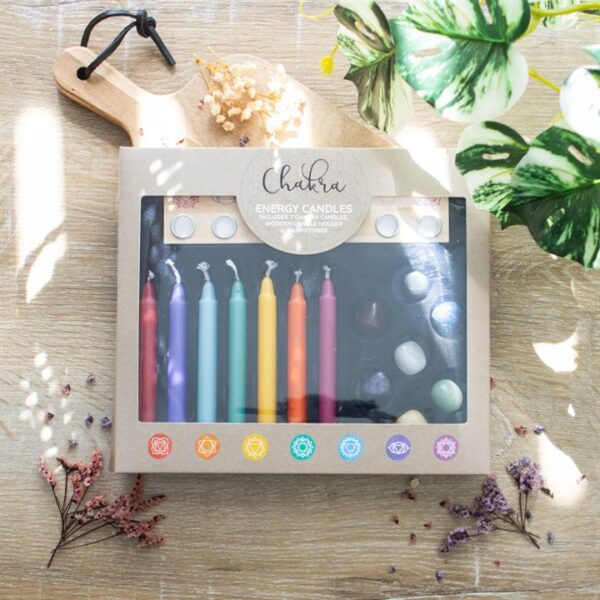 Chakra Energy Candle and Crystal Gift Set - Image 5