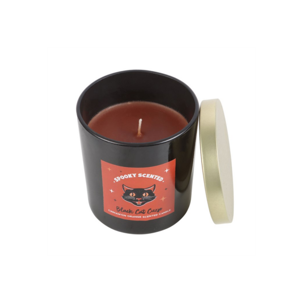 Black Cat Curse Cinnamon Orange Candle - Image 2