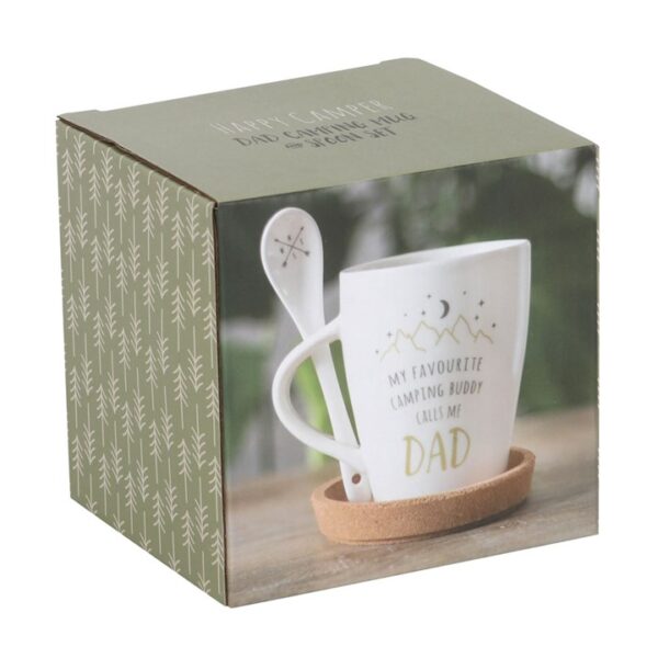 Dad Camping Buddy Mug and Spoon Set - Image 3