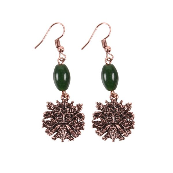 Green Man Earrings - Image 2