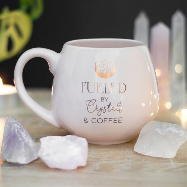 Crystals and Coffee Rounded Mug - Image 4