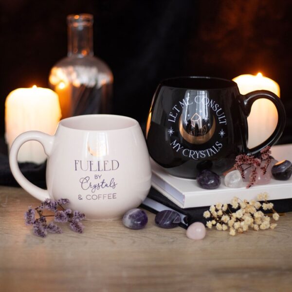 Crystals and Coffee Rounded Mug - Image 5