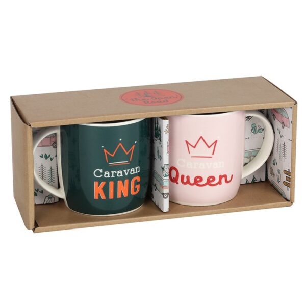 Caravan King and Queen Mug Set - Image 2