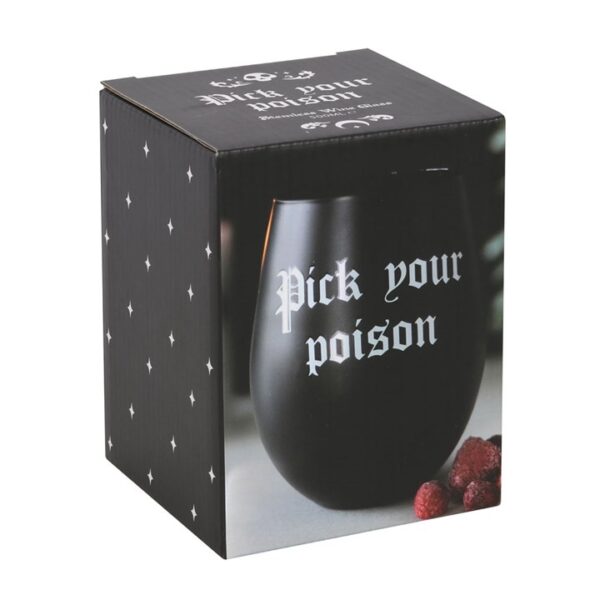 Pick Your Poison Stemless Wine Glass - Image 3