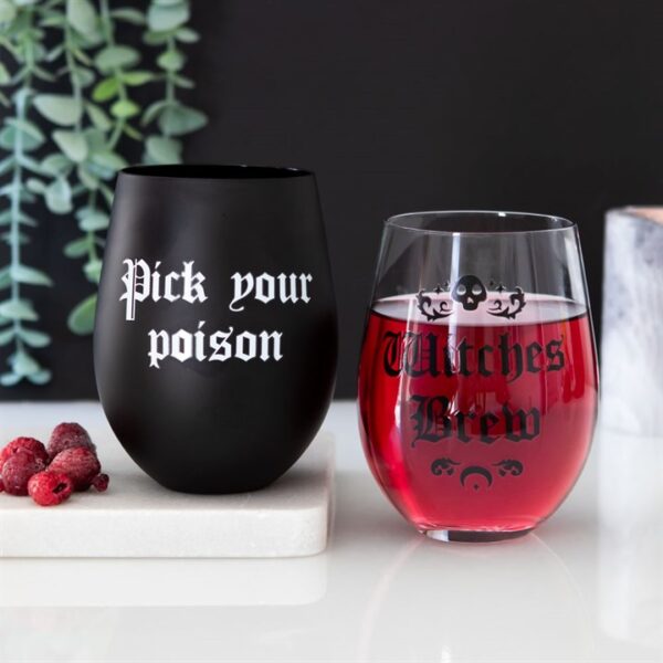 Pick Your Poison Stemless Wine Glass - Image 5
