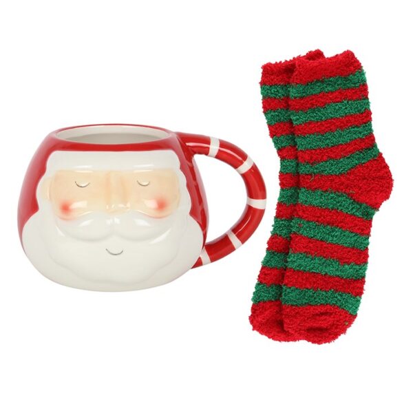 Santa Mug and Socks Set - Image 3