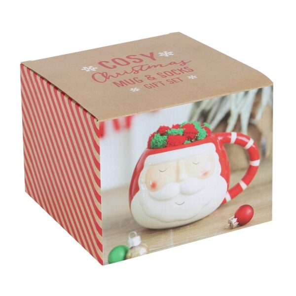 Santa Mug and Socks Set - Image 4