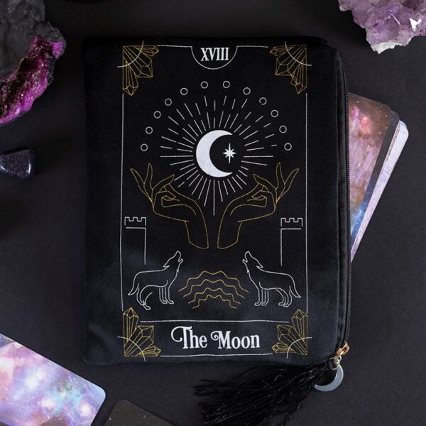 The Moon Tarot Card Zippered Bag - Image 2