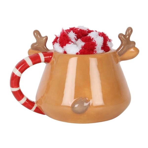 Reindeer Mug and Socks Set - Image 2