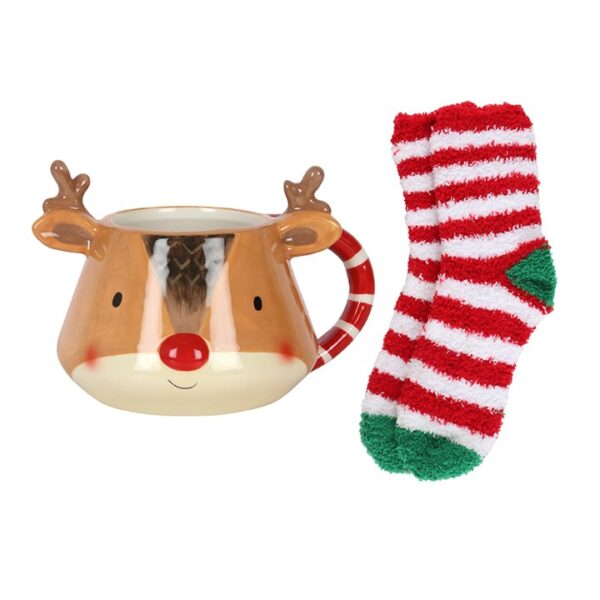 Reindeer Mug and Socks Set - Image 3