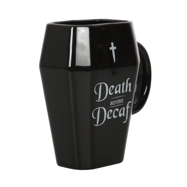 Death Before Decaf Coffin Mug - Image 2