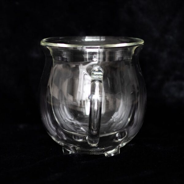 Clear Double Walled Glass Cauldron Mug - Image 2