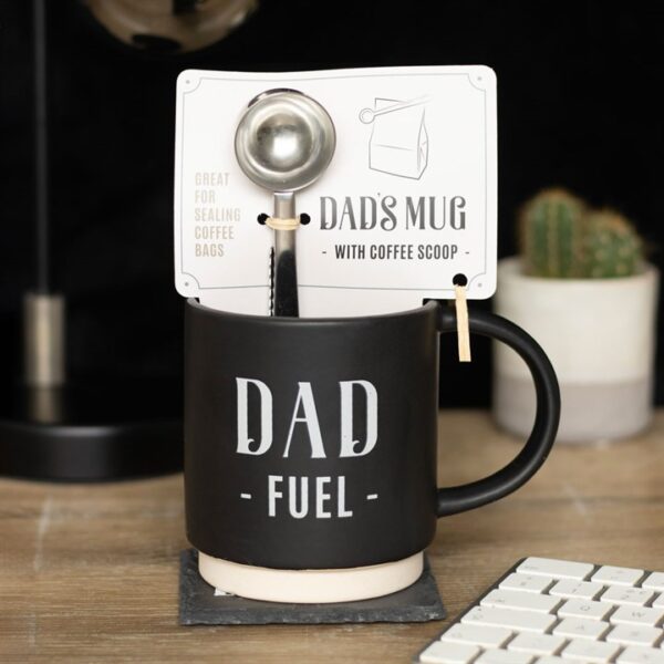 Dad Fuel Mug and Coffee Scoop Clip - Image 5