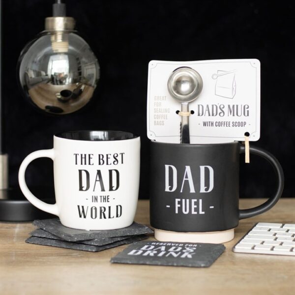 Dad Fuel Mug and Coffee Scoop Clip - Image 6