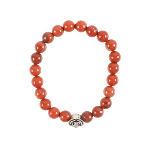 Rose Red Jasper Beaded Bracelet - Image 2