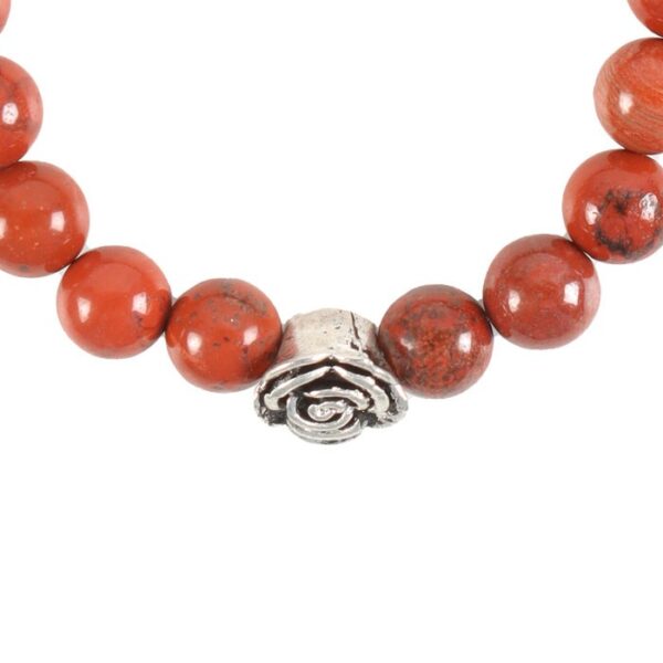Rose Red Jasper Beaded Bracelet - Image 3
