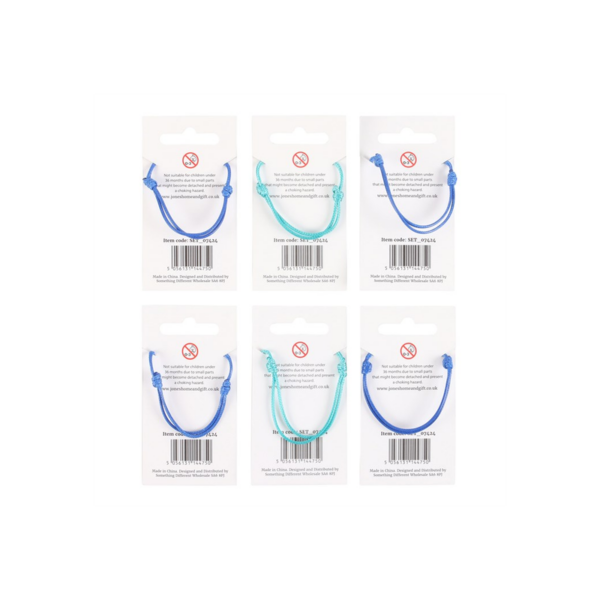 Pack of 12 Nautical Bracelets with Metal Charms - Image 2