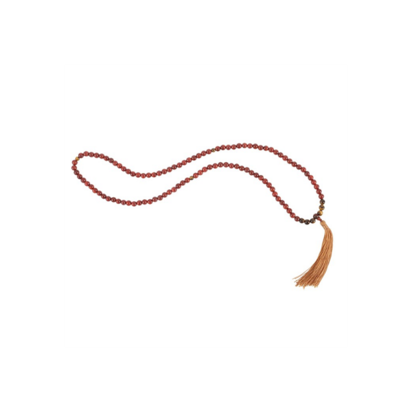 Self Expression Rosewood & Tiger's Eye Mallah Necklace - Image 4