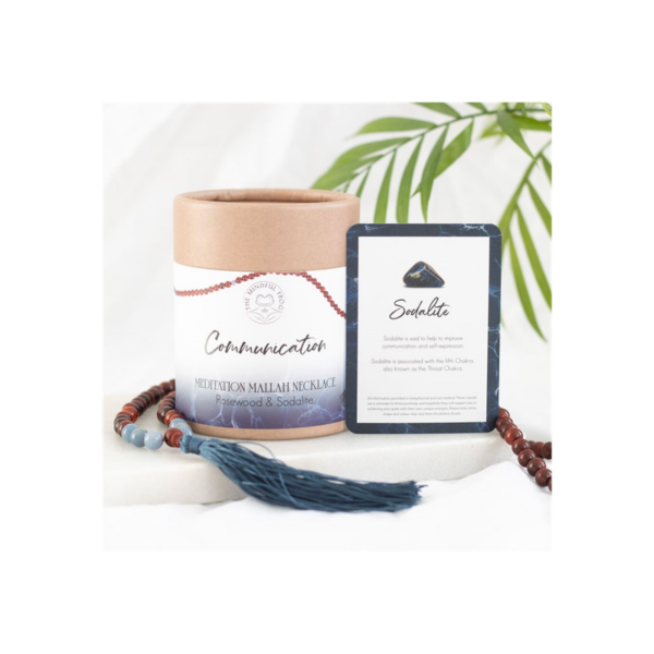 Communication Rosewood & Sodalite Mallah Necklace - Image 5