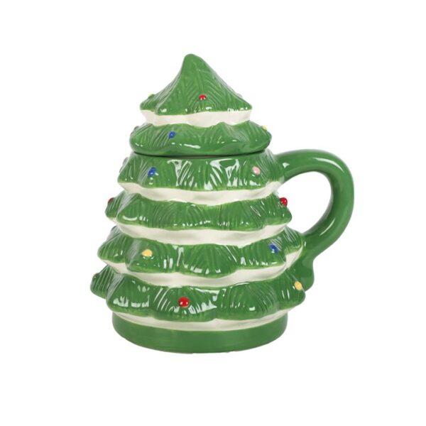 Green Christmas Tree Shaped Mug - Image 4