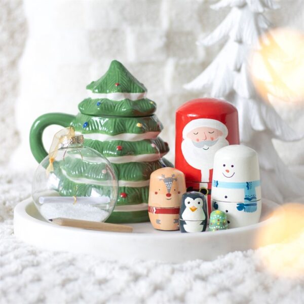 Green Christmas Tree Shaped Mug - Image 6