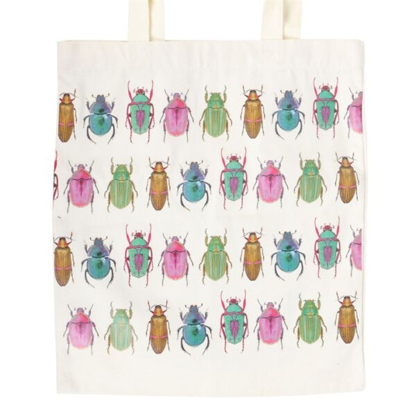 Beetle Print Polycotton Tote Bag - Image 2