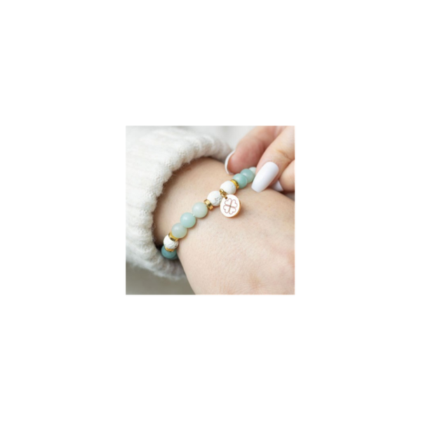 Abundance Amazonite Crystal Essential Oil Bracelet - Image 4